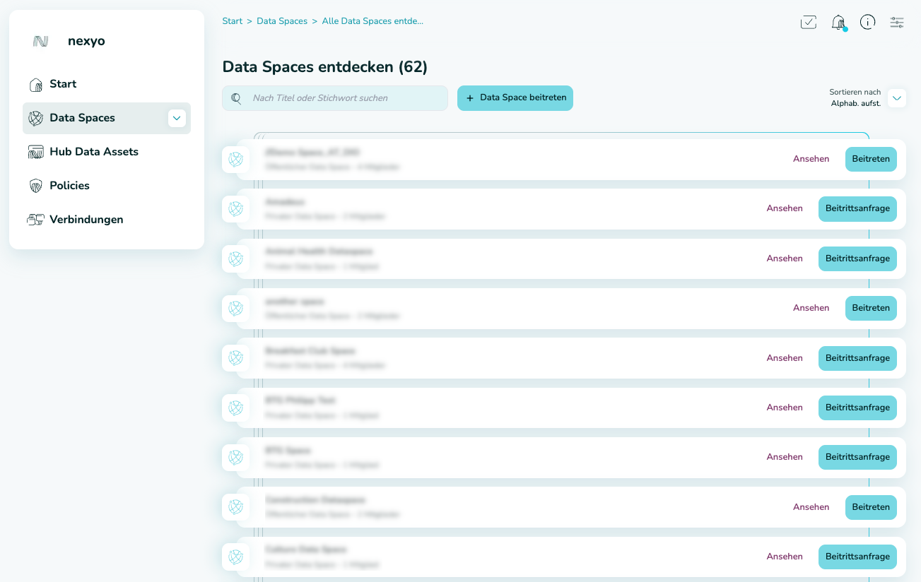 Data Spaces entdecken