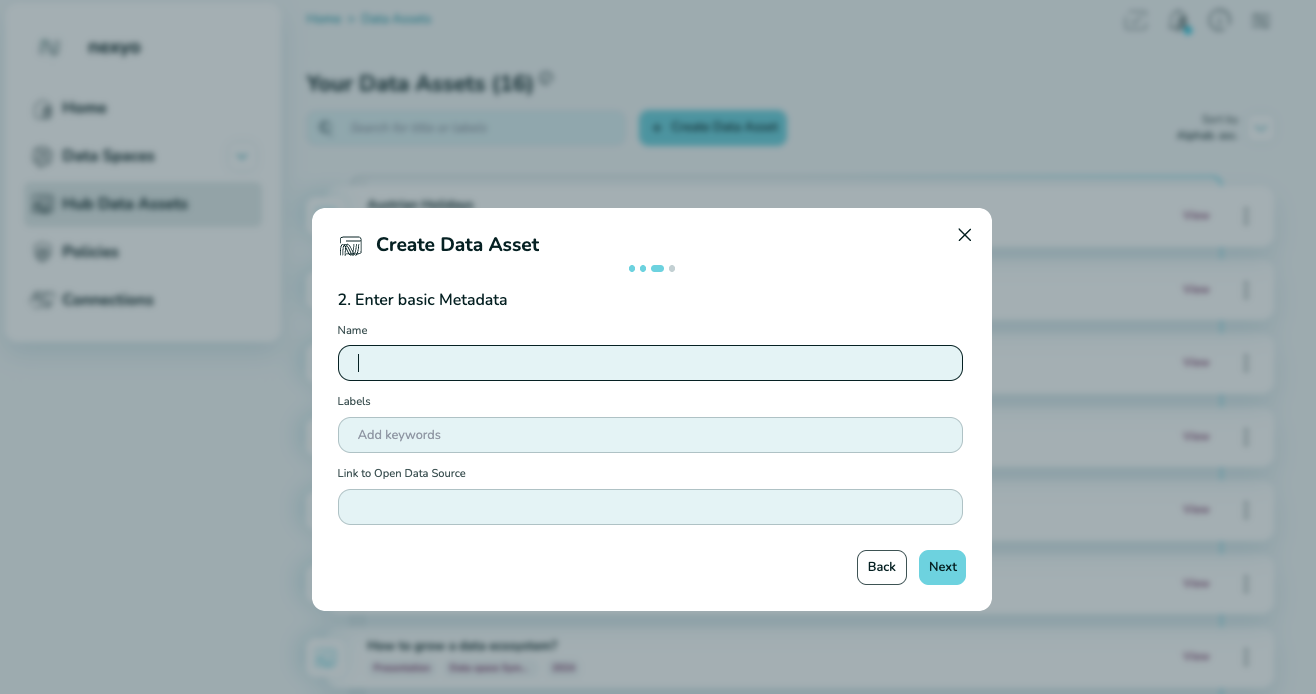 Create Data Asset